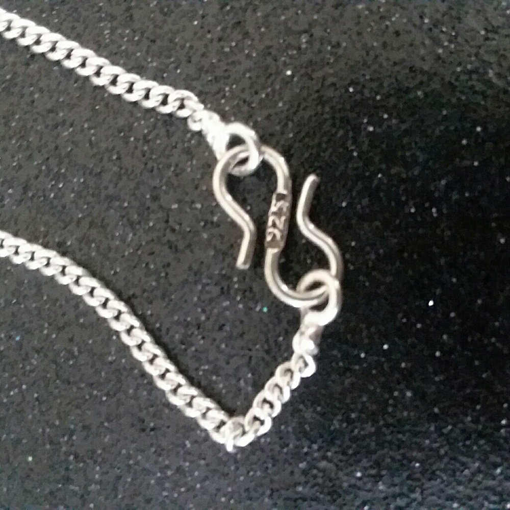 Sterling silver druzy necklace - Picture 4 of 4